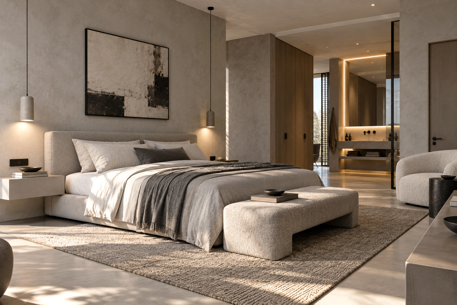 Microtopping bedroom