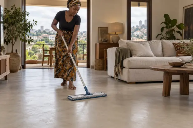 Daily care with a soft microfibre mop